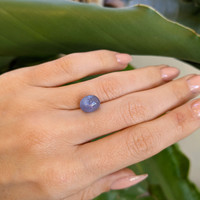 4.96 Ct. Blue Star Sapphire from Ceylon (Sri Lanka) Life Style