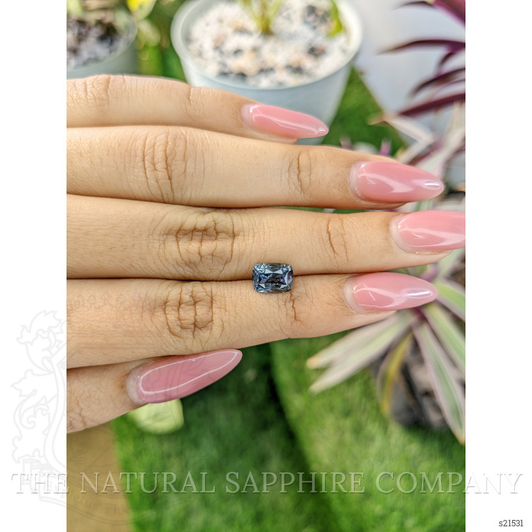 2.43 Ct. Greyish Blue Sapphire from Ceylon (Sri Lanka)
