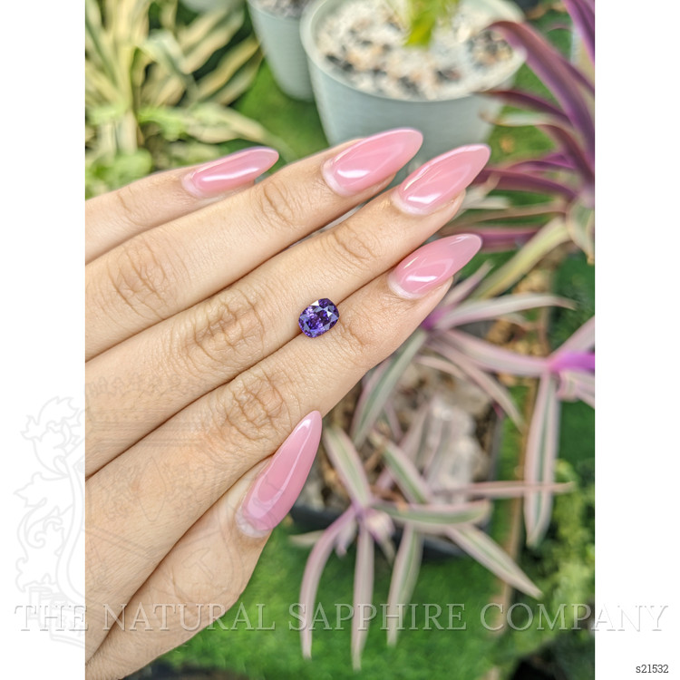 1.65 Ct. Purple Sapphire from Ceylon (Sri Lanka)