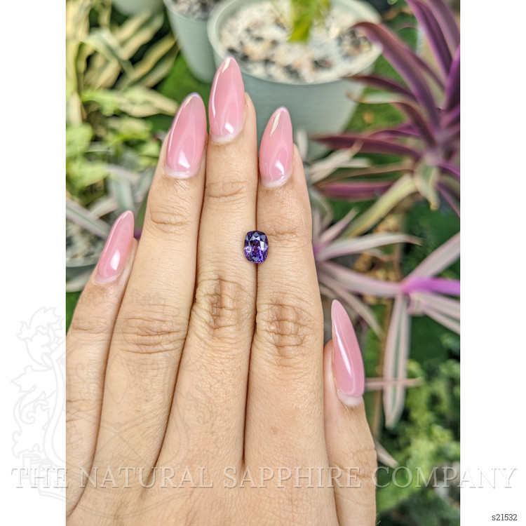 1.65 Ct. Purple Sapphire from Ceylon (Sri Lanka)