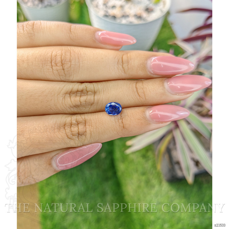 1.65 Ct. Blue Sapphire from Ceylon (Sri Lanka)
