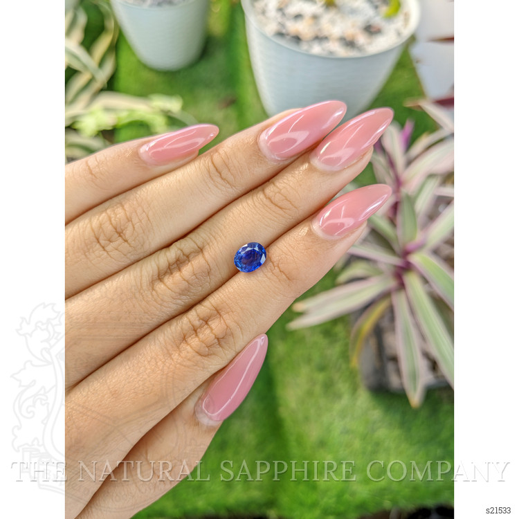 1.65 Ct. Blue Sapphire from Ceylon (Sri Lanka)