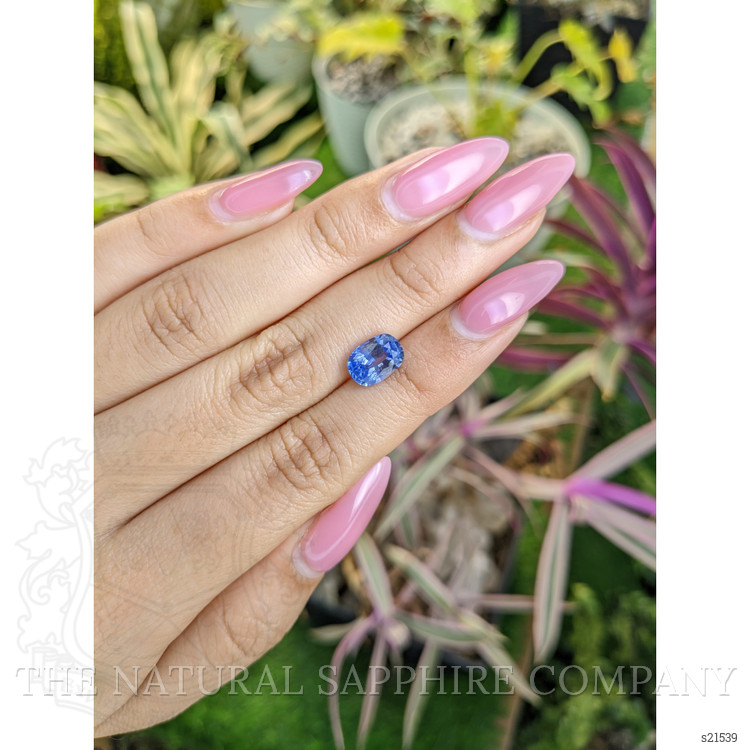 2.43 Ct. Blue Sapphire from Ceylon (Sri Lanka)