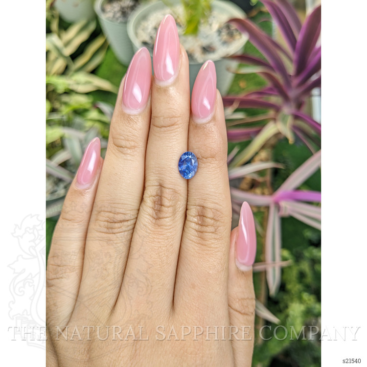 1.96 Ct. Blue Sapphire from Ceylon (Sri Lanka)