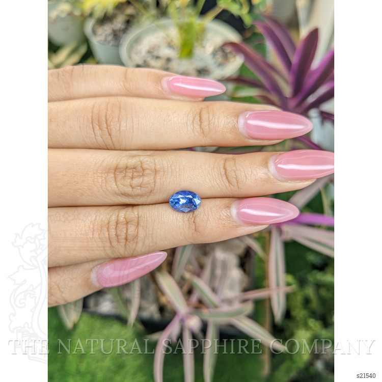 1.96 Ct. Blue Sapphire from Ceylon (Sri Lanka)