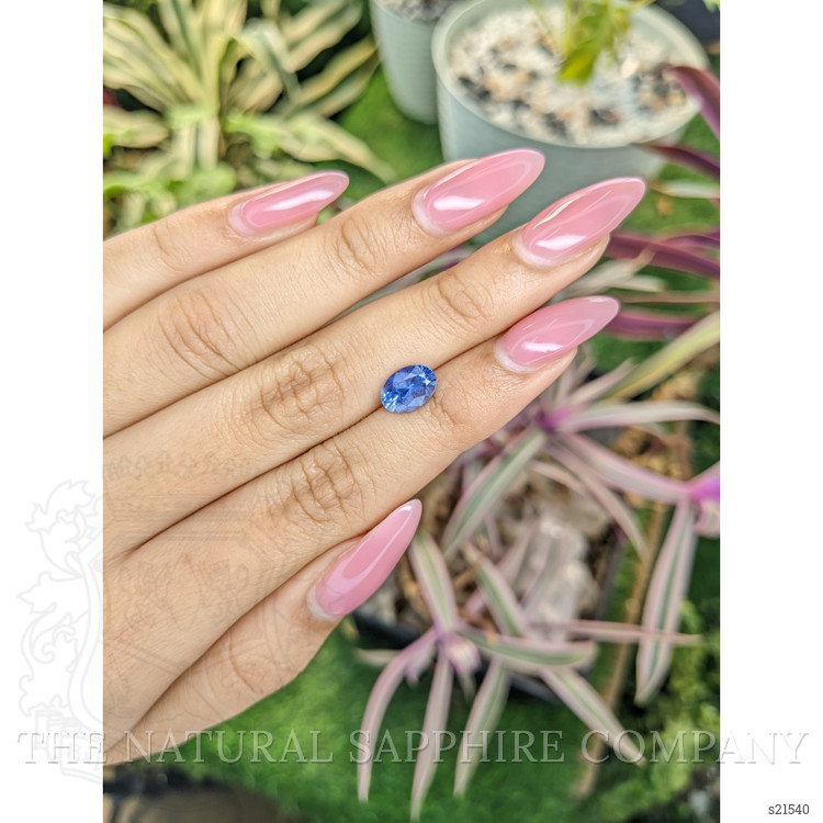 1.96 Ct. Blue Sapphire from Ceylon (Sri Lanka)