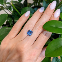 3.39 Ct. Blue Sapphire from Ceylon (Sri Lanka) Life Style