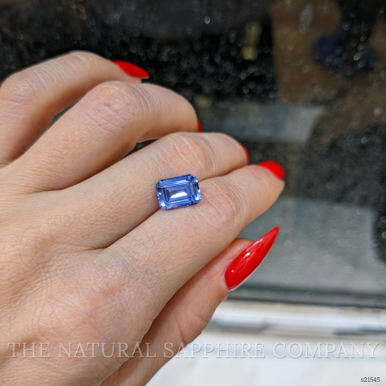 3.77 Ct. Blue Sapphire from Ceylon (Sri Lanka)