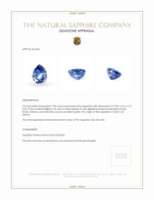 1.84 Ct. Sapphire from Ceylon (Sri Lanka) Appraisal