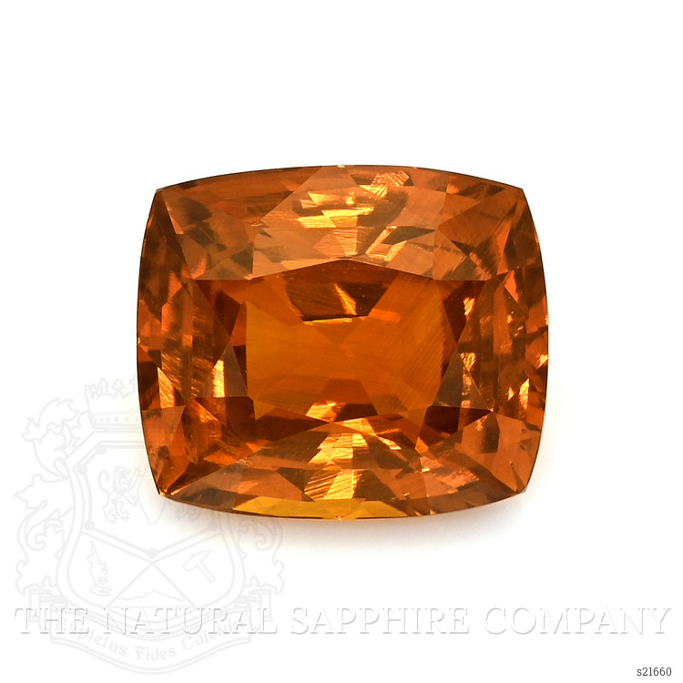 10.69 Ct. Orange Sapphire from Ceylon (Sri Lanka)