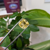 14.99 Ct. Yellow Sapphire from Ceylon (Sri Lanka) Life Style
