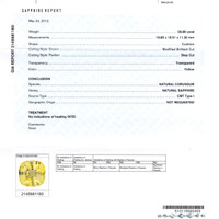 28.89 Ct. Yellow Sapphire from Ceylon (Sri Lanka) Scan Report