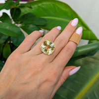 28.89 Ct. Yellow Sapphire from Ceylon (Sri Lanka) Life Style