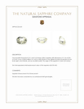 6.01 Ct. Sapphire from Ceylon (Sri Lanka) Appraisal
