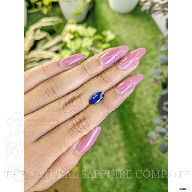 2.07 Ct. Blue Sapphire from Ceylon (Sri Lanka)