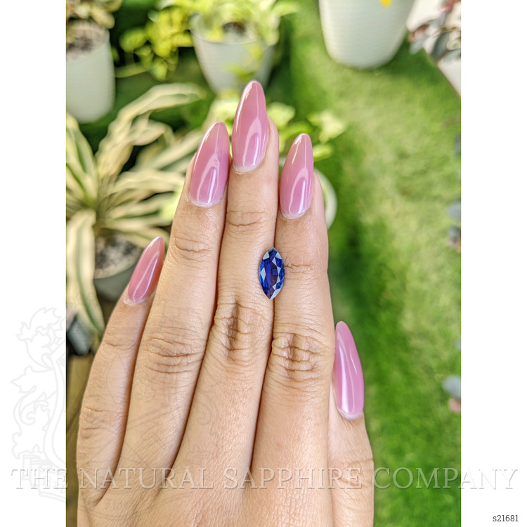 2.07 Ct. Blue Sapphire from Ceylon (Sri Lanka)