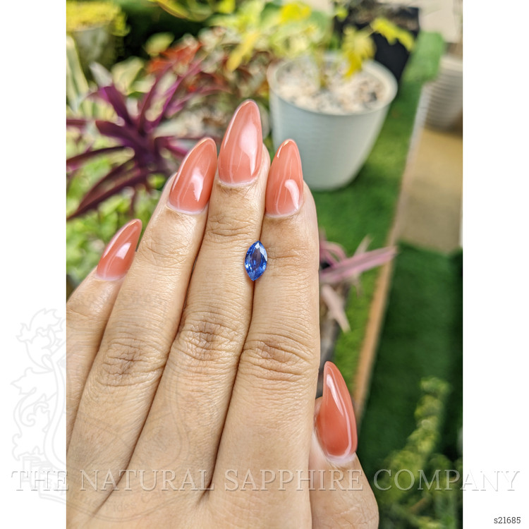 1.12 Ct. Blue Sapphire from Ceylon (Sri Lanka)