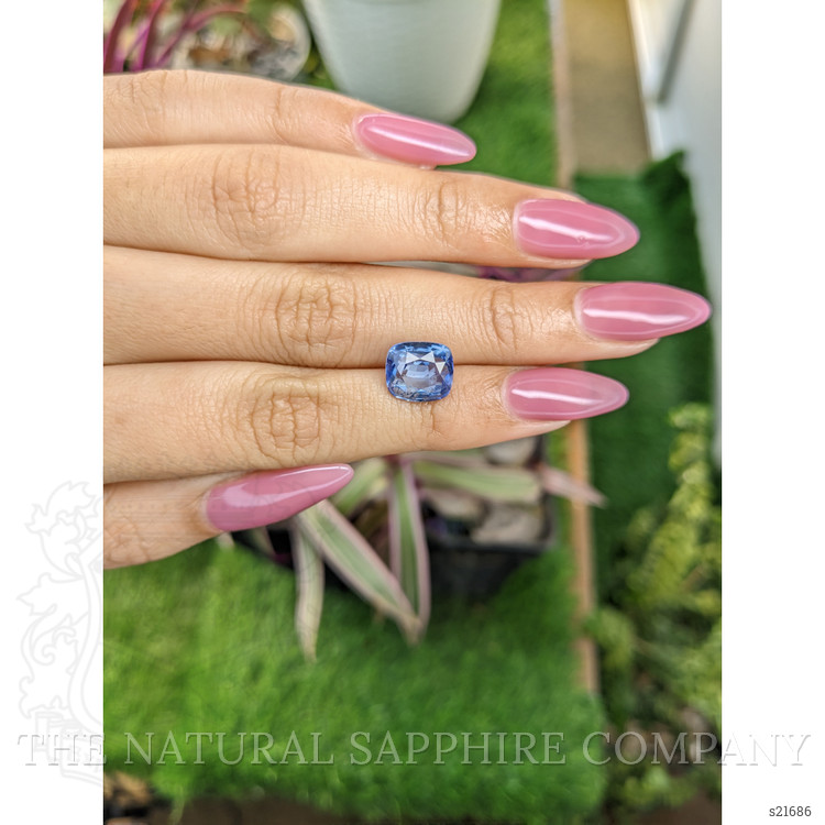 4.84 Ct. Blue Sapphire from Ceylon (Sri Lanka)