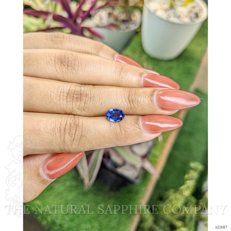 1.72 Ct. Blue Sapphire from Ceylon (Sri Lanka)