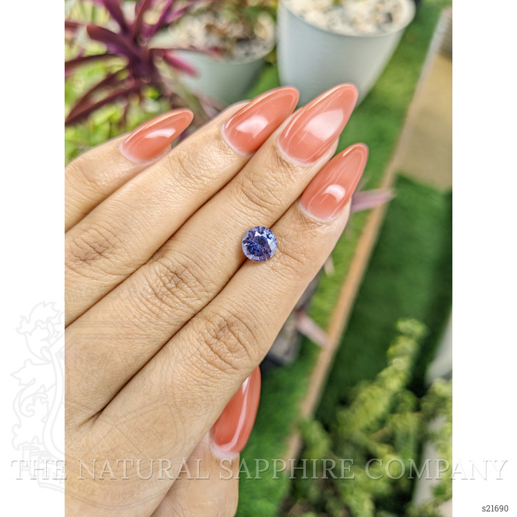2.01 Ct. Violet Sapphire from Ceylon (Sri Lanka)