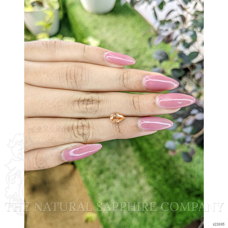 1.13 Ct. Yellowish Orange Sapphire from Ceylon (Sri Lanka)