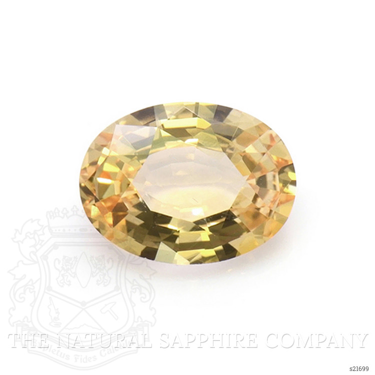 2.33 Ct. Orangish Yellow Sapphire from Ceylon (Sri Lanka)