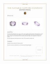 2.25 Ct. Pinkish Purple Sapphire from Ceylon (Sri Lanka) Appraisal
