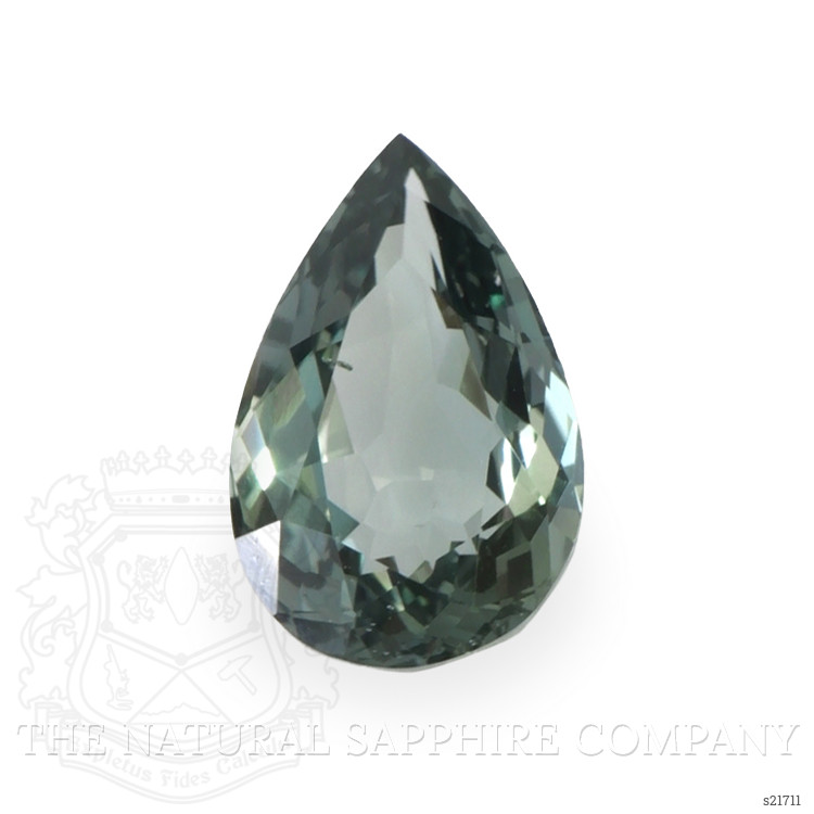 3.11 Ct. Bluish Green Sapphire from Ceylon (Sri Lanka)