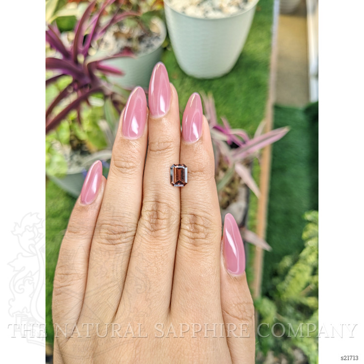 1.85 Ct. Orangish Brown Sapphire from Ceylon (Sri Lanka)