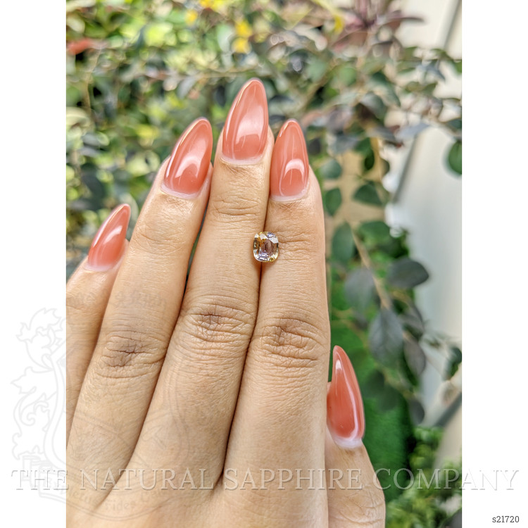 1.29 Ct. Bi Color Sapphire from Ceylon (Sri Lanka)