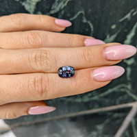 3.53 Ct. Greyish Blue Sapphire from Ceylon (Sri Lanka) Life Style