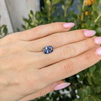 3.53 Ct. Greyish Blue Sapphire from Ceylon (Sri Lanka) Life Style