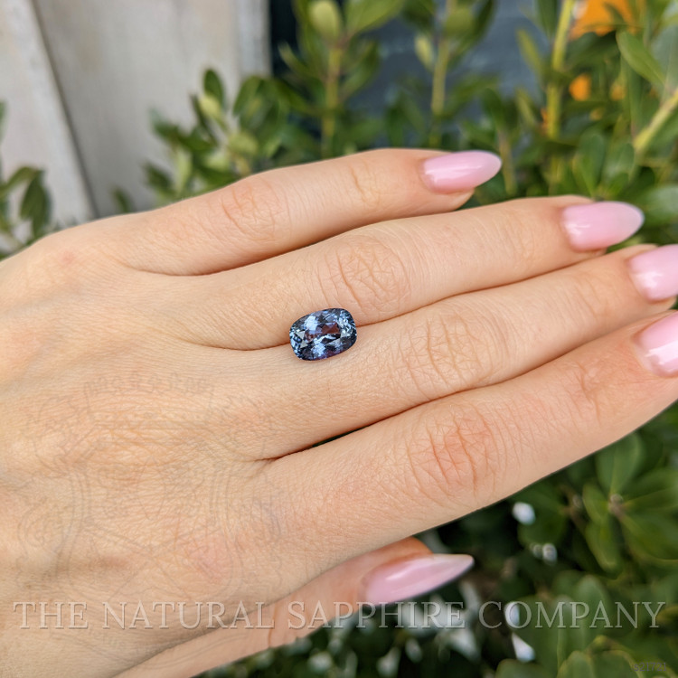 3.53 Ct. Greyish Blue Sapphire from Ceylon (Sri Lanka)