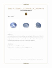 5.33 Ct. Blue Star Sapphire from Ceylon (Sri Lanka) Appraisal