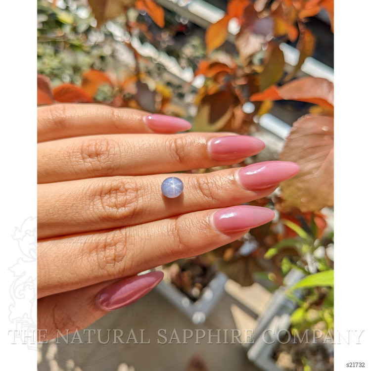 2.37 Ct. Violet Star Sapphire from Ceylon (Sri Lanka)