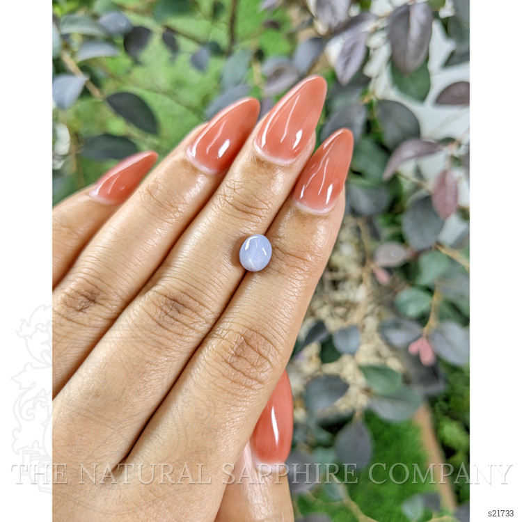 2.71 Ct. Greyish Blue Star Sapphire from Ceylon (Sri Lanka)