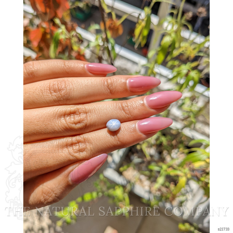 2.71 Ct. Greyish Blue Star Sapphire from Ceylon (Sri Lanka)