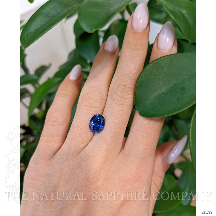3.43 Ct. Blue Sapphire from Ceylon (Sri Lanka)