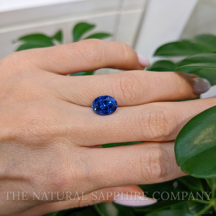 3.43 Ct. Blue Sapphire from Ceylon (Sri Lanka)
