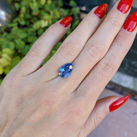 3.77 Ct. Blue Sapphire from Ceylon (Sri Lanka) Life Style