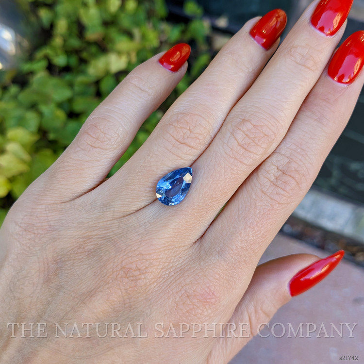 3.77 Ct. Blue Sapphire from Ceylon (Sri Lanka)