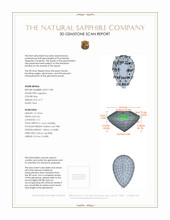 3.77 Ct. Blue Sapphire from Ceylon (Sri Lanka) 3 D Scan Report