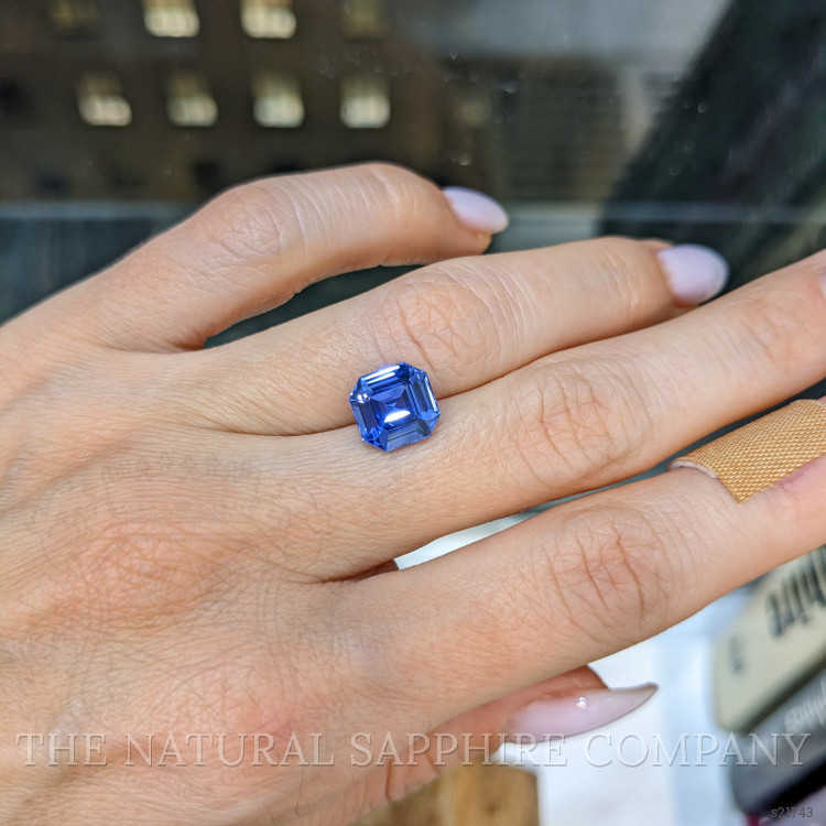3.45 Ct. Blue Sapphire from Ceylon (Sri Lanka)