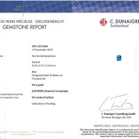 3.11 Ct. Blue Sapphire from Ceylon (Sri Lanka) Scan Report