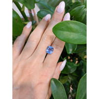 3.97 Ct. Blue Sapphire from Ceylon (Sri Lanka) Life Style
