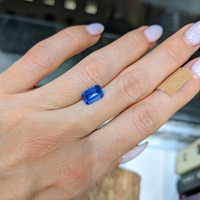 1.86 Ct. Blue Sapphire from Ceylon (Sri Lanka) Life Style