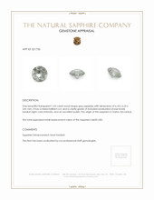 1.05 Ct. Sapphire from Ceylon (Sri Lanka) Appraisal