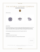 1.63 Ct. Sapphire from Ceylon (Sri Lanka) Appraisal