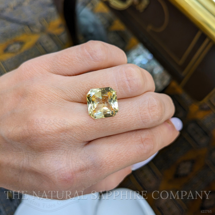 9.70 Ct. Yellow Sapphire from Ceylon (Sri Lanka)