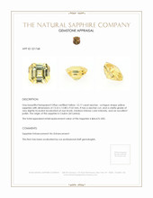 15.17 Ct. Yellow Sapphire from Ceylon (Sri Lanka) Appraisal